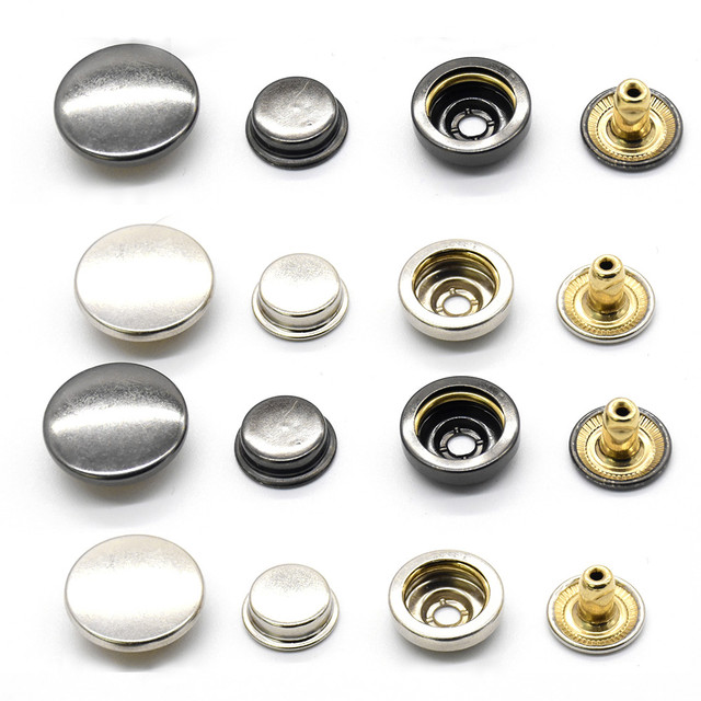 Snap Fasteners Clothing Brass  Brass Button Snaps Fasteners